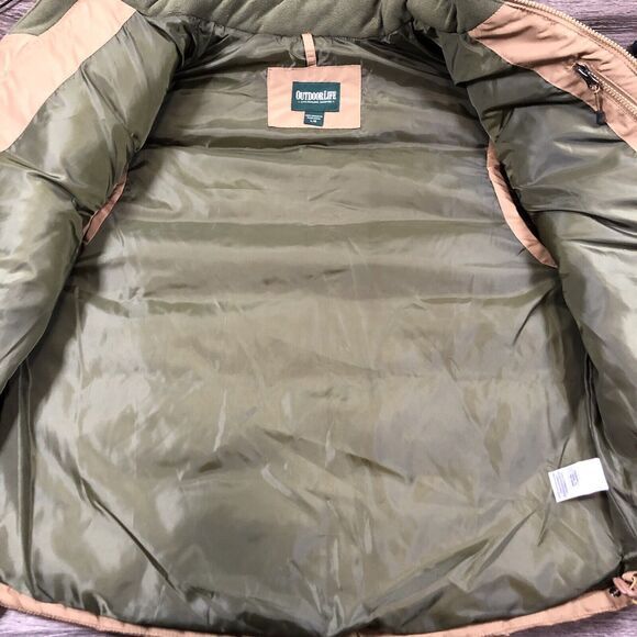 Outdoor Life‎ Vest Mens Size Large Brown Green Full Zip Hunting Fishing Pockets - Picture 7 of 12